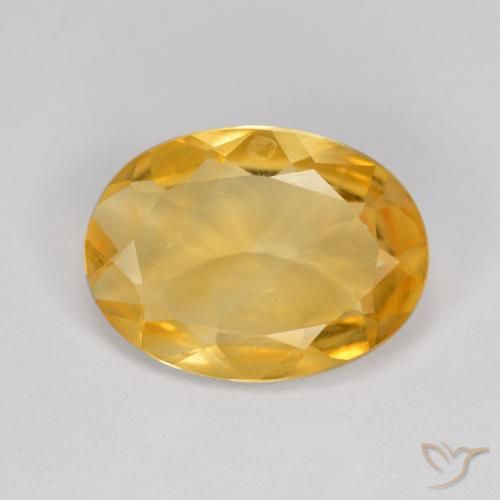 3.20ct Naturel Orange doré profond Citrine, ovale, VVS-VS