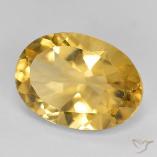 Citrine Doré moyen naturelle ovale, 5.18 ct, VVS-VS