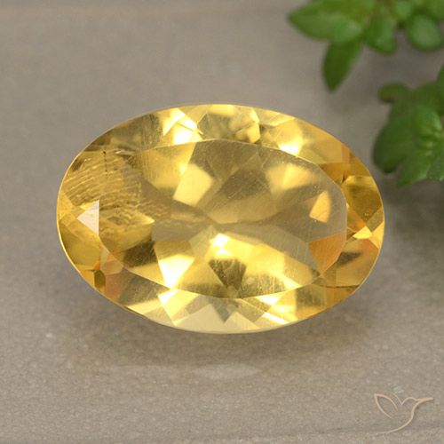 Citrine Doré naturelle ovale, 4.94 ct, VVS-VS