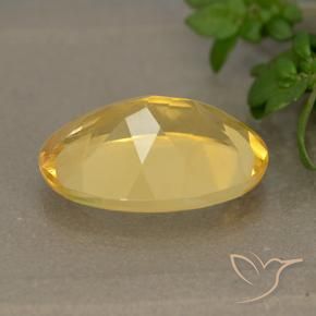 Citrine Doré naturelle ovale, 4.94 ct, VVS-VS