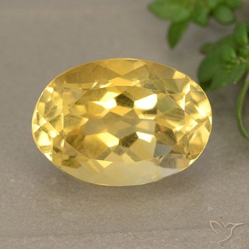 Citrine Doré naturelle ovale, 5.70 ct, VVS-VS