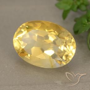 Citrine Doré naturelle ovale, 5.70 ct, VVS-VS