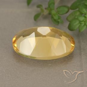 Citrine Orange-or moyen-léger naturelle ovale, 5.06 ct, VVS-VS