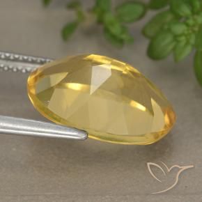 Citrine Doré naturelle ovale, 5.35 ct, VVS-VS