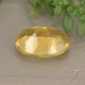 Citrine Or moyen naturelle ovale, 5.44 ct, VVS-VS