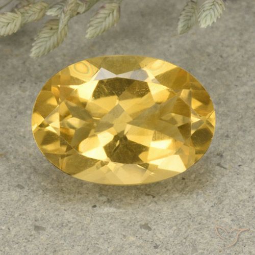 Citrine Orange Doré naturelle ovale, 5.14 ct, VVS-VS