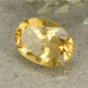 Citrine Orange Doré naturelle ovale, 5.14 ct, VVS-VS