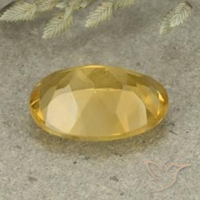 Citrine Orange Doré naturelle ovale, 5.14 ct, VVS-VS