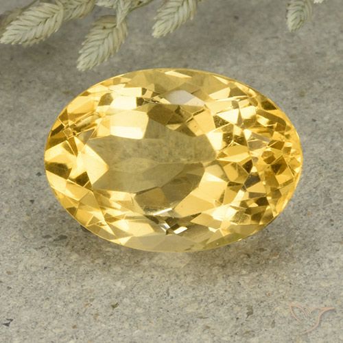 6.11ct Naturel Orange Doré Citrine, ovale, VVS-VS
