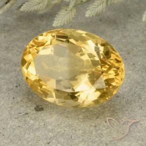Citrine Orange Doré naturelle ovale, 6.11 ct, VVS-VS