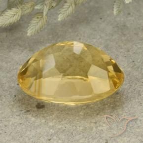 Citrine Orange Doré naturelle ovale, 6.11 ct, VVS-VS
