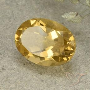 Citrine Doré moyen naturelle ovale, 5.43 ct, VVS-VS