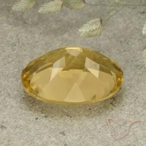 Citrine Doré moyen naturelle ovale, 5.43 ct, VVS-VS