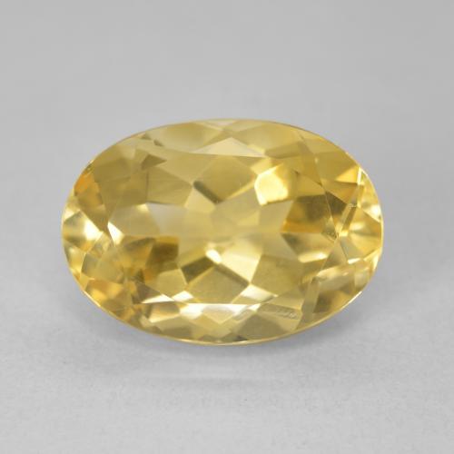 6.37ct Naturel Doré Citrine, ovale, VVS-VS