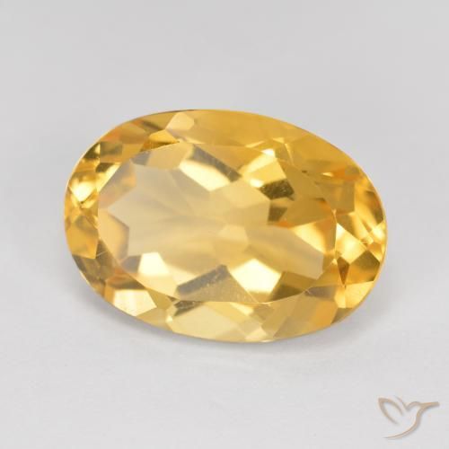 Citrine Doré moyen naturelle ovale, 5.71 ct, VVS-VS
