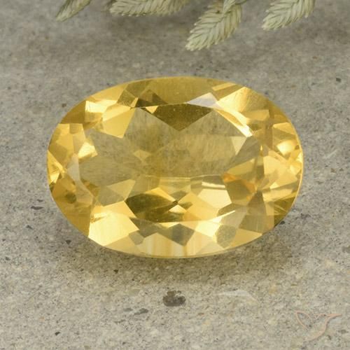 4.95ct Naturel Doré moyen Citrine, ovale, VVS-VS