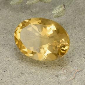 Citrine Orange Doré naturelle ovale, 5.08 ct, VVS-VS
