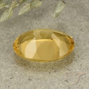 Citrine Orange Doré naturelle ovale, 5.08 ct, VVS-VS
