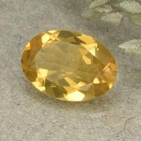 Citrine Doré moyen-léger naturelle ovale, 4.68 ct, VVS-VS