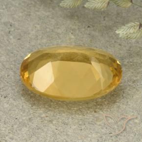 Citrine Orange Doré naturelle ovale, 4.56 ct, VVS-VS