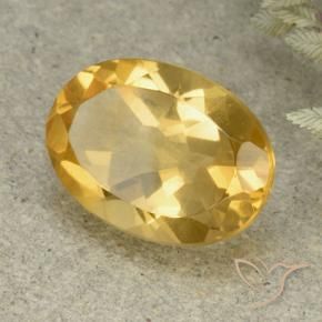 Citrine Doré moyen naturelle ovale, 5.31 ct, VVS-VS