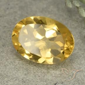 Citrine Orange Doré naturelle ovale, 5.38 ct, VVS-VS
