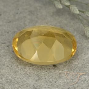 Citrine Orange Doré naturelle ovale, 5.38 ct, VVS-VS