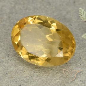 Citrine Doré moyen-léger naturelle ovale, 4.99 ct, VVS-VS