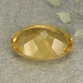 Citrine Doré moyen-léger naturelle ovale, 4.99 ct, VVS-VS