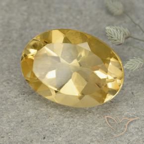 Citrine Doré moyen naturelle ovale, 5.81 ct, VVS-VS