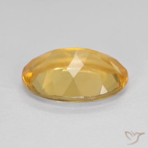 Citrine Orange-or naturelle ovale, 5.04 ct, VVS-VS