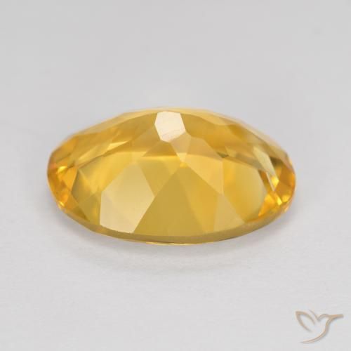 Citrine Doré foncé naturelle ovale, 5.14 ct, VVS-VS