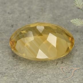 Citrine Orange Doré naturelle ovale, 5.71 ct, VVS-VS