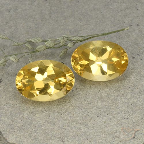 10.99ctw Naturel Doré moyen Citrine, ovale, VVS-VS