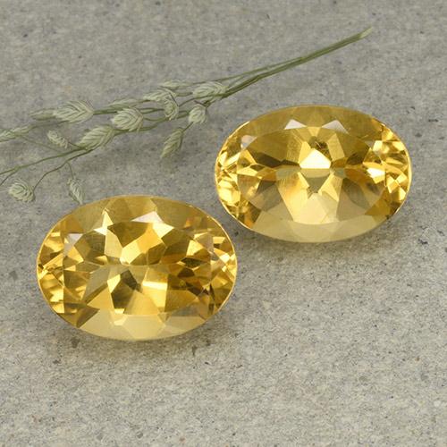Achetez naturel 12.15ct Doré moyen Citrine gems, Coupe ovale, En provenance Brésil chez GemSelect. En stock, livraison internationale!
