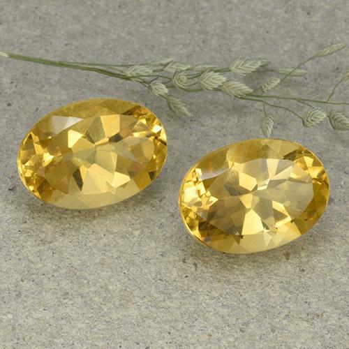 Achetez naturel 12.15ct Doré moyen Citrine gems, Coupe ovale, En provenance Brésil chez GemSelect. En stock, livraison internationale!