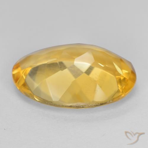 Citrine Doré moyen naturelle ovale, 4.76 ct, VVS-VS