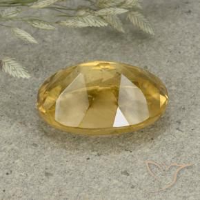 Citrine Orange Doré naturelle ovale, 5.82 ct, VVS-VS