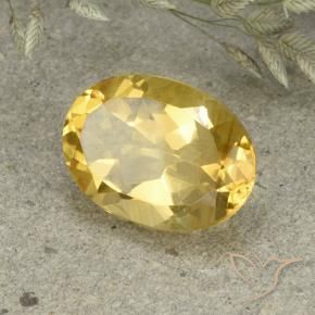Citrine Orange Doré naturelle ovale, 5.10 ct, VVS-VS