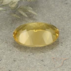 Citrine Orange Doré naturelle ovale, 5.10 ct, VVS-VS