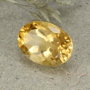 Citrine Orange Doré naturelle ovale, 5.60 ct, VVS-VS