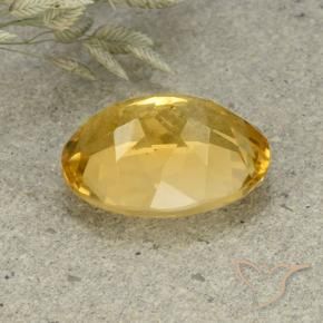 Citrine Orange Doré naturelle ovale, 5.60 ct, VVS-VS