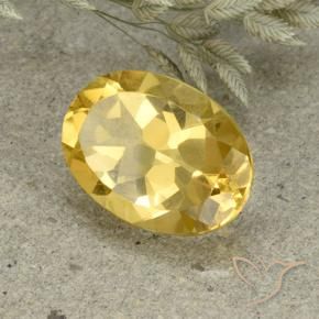 Citrine Orange Doré naturelle ovale, 5.07 ct, VVS-VS