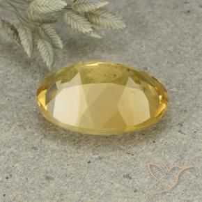 Citrine Orange Doré naturelle ovale, 5.07 ct, VVS-VS
