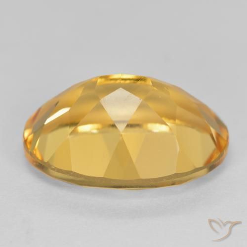 Citrine Doré moyen-foncé naturelle ovale, 5.47 ct, VVS-VS