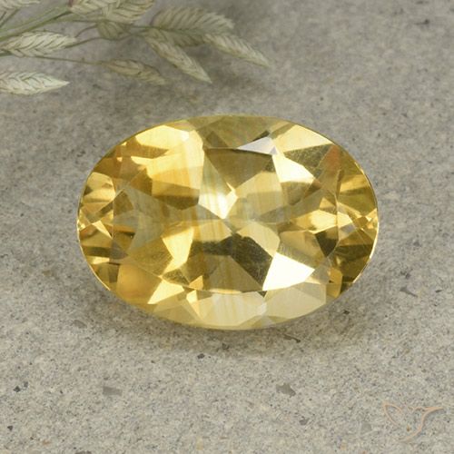 Citrine Orange Doré naturelle ovale, 4.84 ct, VVS-VS