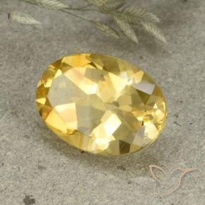 Citrine Orange Doré naturelle ovale, 4.84 ct, VVS-VS