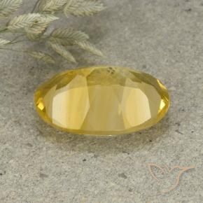 Citrine Orange Doré naturelle ovale, 4.84 ct, VVS-VS