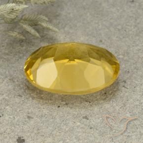 Citrine Orange Doré naturelle ovale, 5.43 ct, VVS-VS