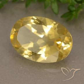 Citrine Orange Doré naturelle ovale, 5.18 ct, VVS-VS